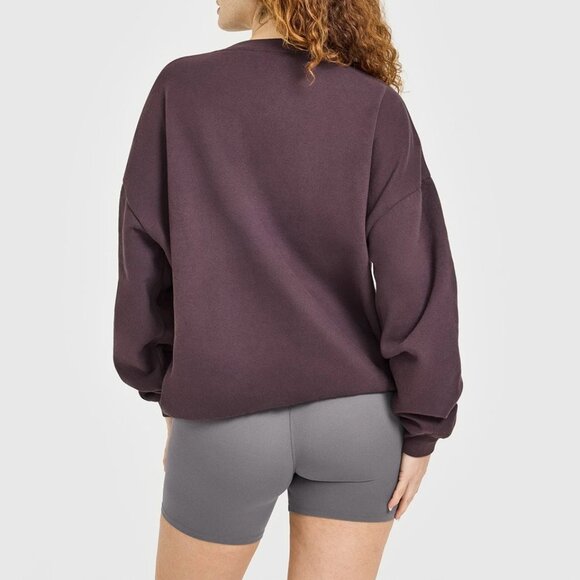 Oner Mid Weight Sweatshirt Color: Umber Brown Size: Small - Picture 4 of 4